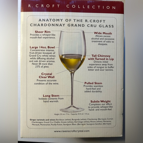 NWT Ravenscroft 4 wine glasses - Picture 2 of 5